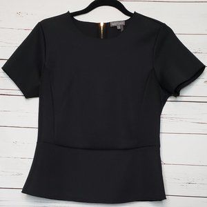 Vince Camuto Black Peplum Top
